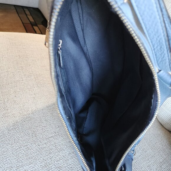 Coach C2853 Rori Silver/Blue Pebble Leather shoulder bag - Picture 9 of 12